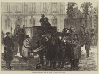 Students interceding with M Thiers for the Life of Rossel